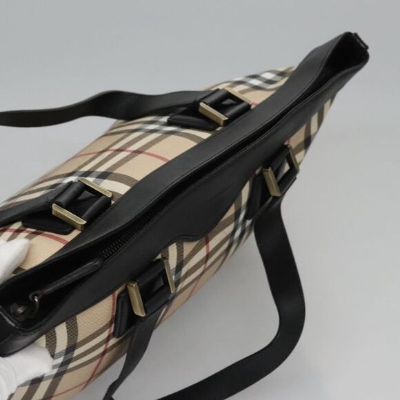Burberry Nova Check Beige Canvas Tote Bag (Pre-Owned) - Picture 13 of 16